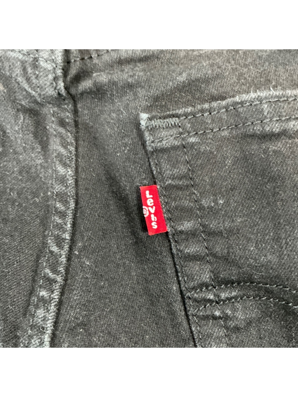 Levi’s 505 Regular Fit Jeans Men’s 30x30 Black Straight Leg Denim Pants - Picture 4 of 13